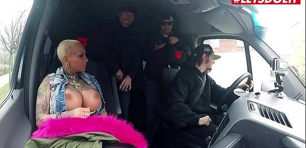  LETSDOEIT - Kitty Core - Crazy German MILF Takes It Rough On The Van From A Perv Horny Man